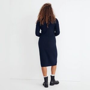 Madewell (Re)sourced Ribbed Midi Sweater Dress